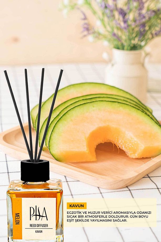 Kavun Çubuklu Oda Kokusu Melon Reed Diffuser 100ml - 2