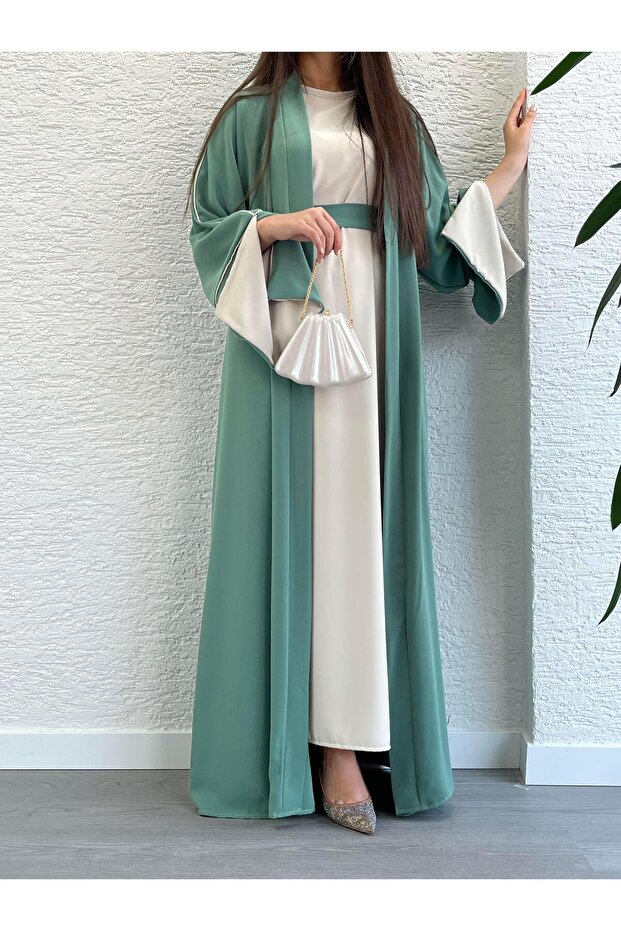 Set Mint Ayça Abaya - 3