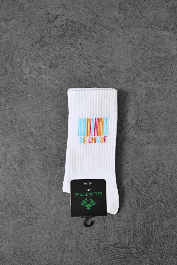 Beyaz BE UNİQUE Çorap - 1