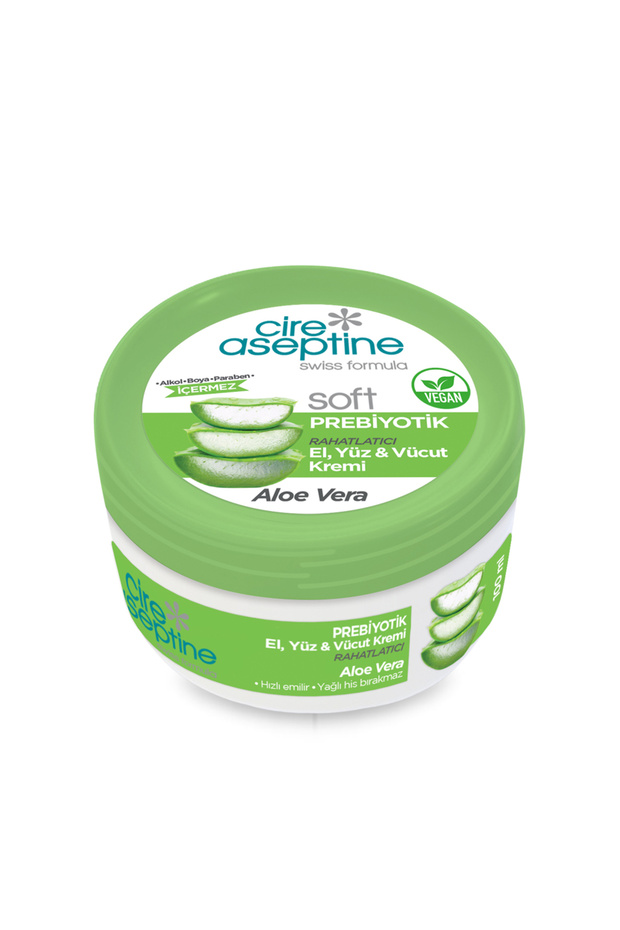 Soft Prebiotic Aloe Vera Hand Face and Body Cream 100 ml