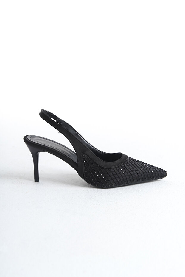 Women's Special Design Stone Upholstered Pointed Toe Thin Heel Stiletto Shoes