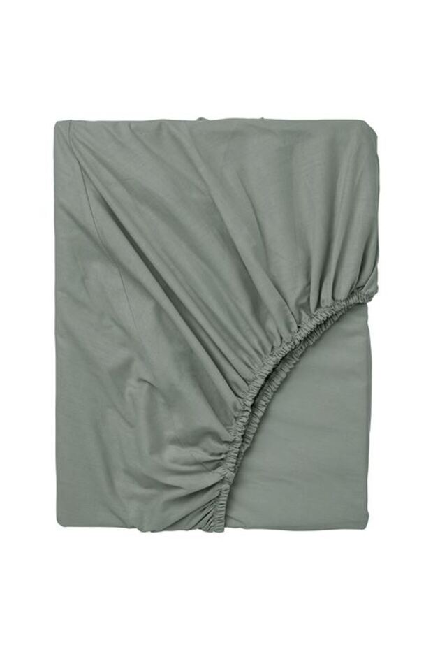 - Dvala, Fitted Sheet, Gray-Green, 180X200 cm