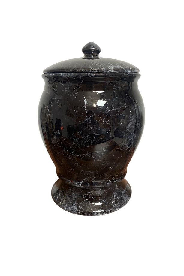 Red Seramik Naomi Collection Tekli Çöp Kovası Siyah-Beya - 2