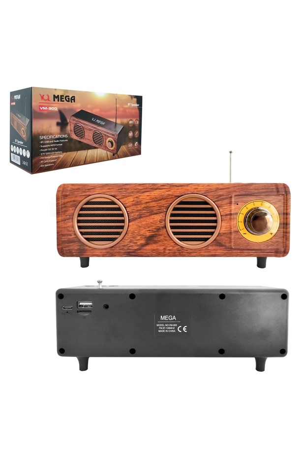 Vm-900 Müzik Kutusu Şarjlı Bluetooth Usb Sd Fm - 1