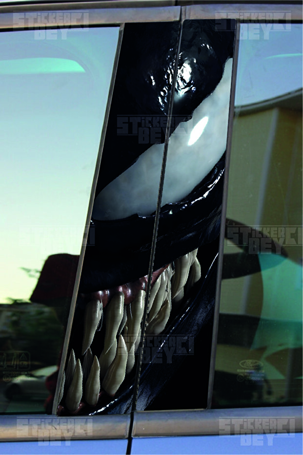 Gear venom door post covering foil printed sticker right-left 2 pieces 22*50 cm
