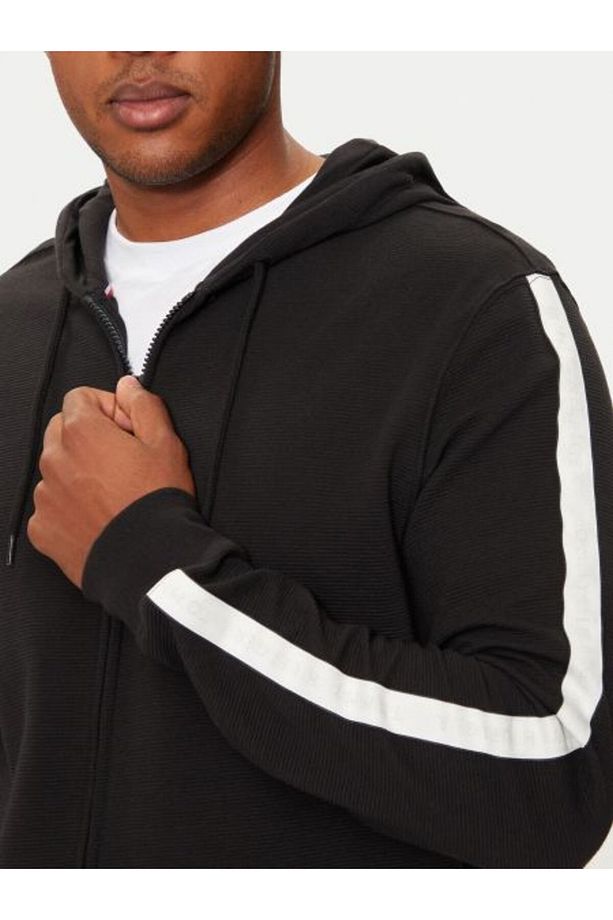 Erkek Marka Logolu Uzun Kollu Rahat Siyah Sweatshirt UM0UM03011-BDS - 4