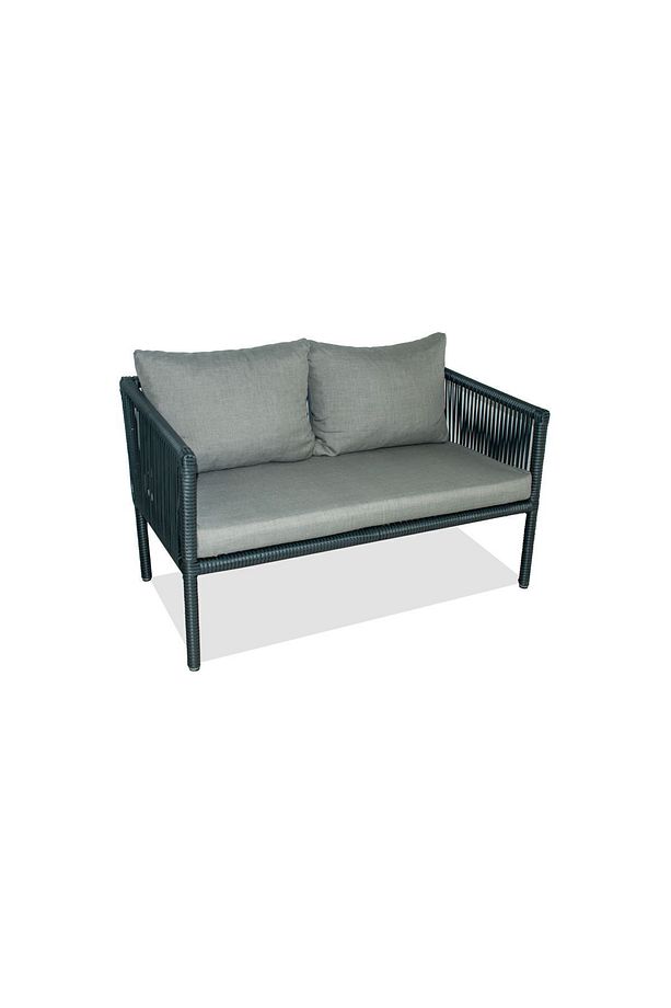 Berlin 2 1 1 Rattan Bahçe Balkon Oturma Takımı Taş Gri - 6