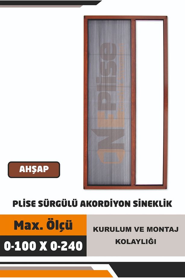 Plise Pileli Sürgülü Kapı Sinekliği ( Demir Kapı,pimapen Kapı)kapı Için Sineklik (0-100 X 0-240) - 4