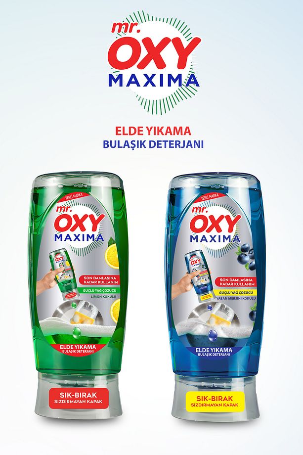 Mr. Oxy Maxima Elde Bulaşık Deterjanı 2x500 ML - 1