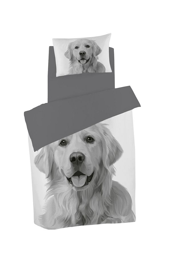 Amico Dog , Ultra Hd Jakarlı Desenli Örme Penye Tek Kişilik Nevresim Seti - 3