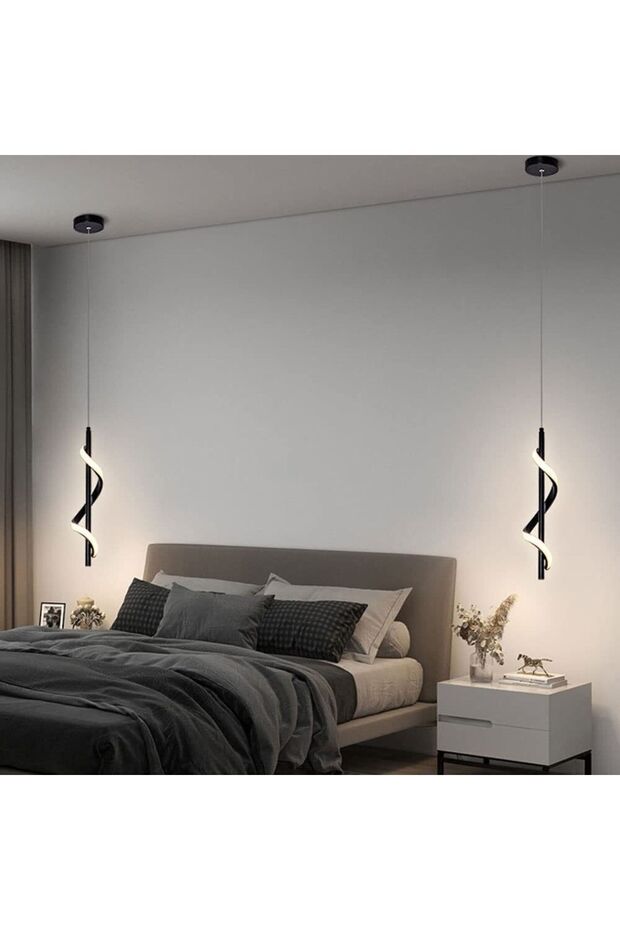 Helheim Modern Sarkıt Ledli Avize 2li - 1