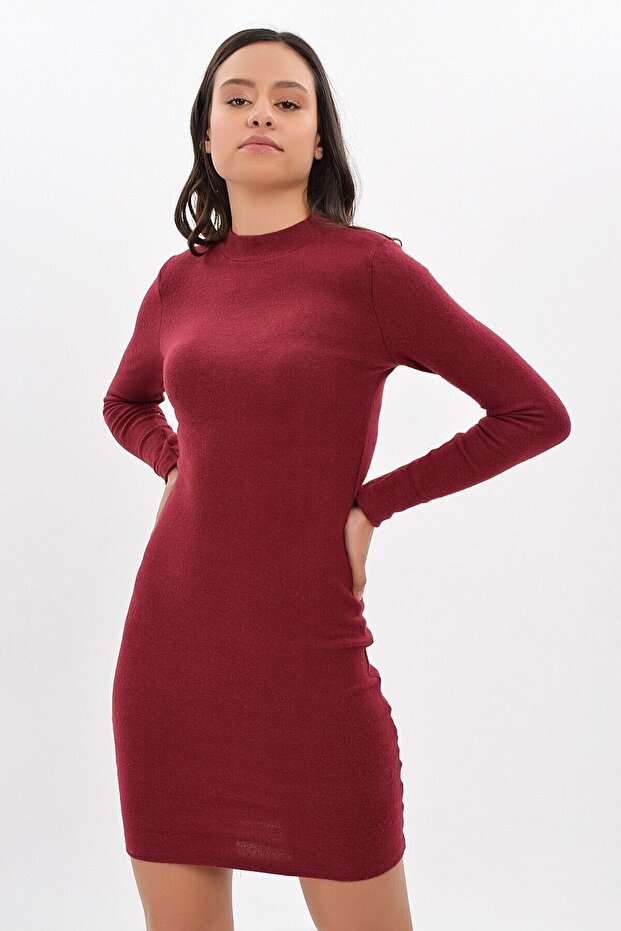 9421409 Ribana Lyc. Half Fisherman Dress Bordo