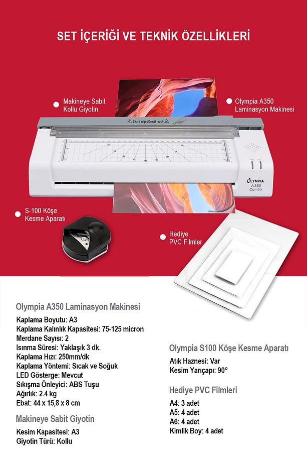 A350 Combo A3 Laminasyon Makinesi - 2