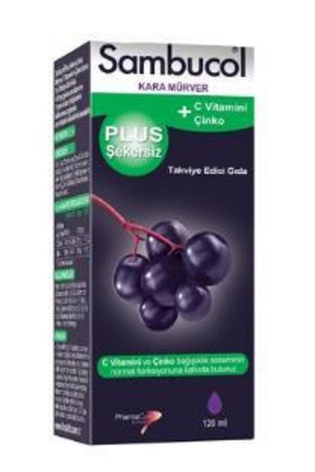 _plus Şekersiz Likit Kara Mürver Esktresi 120 ml 10/2023 Miadlı - 1