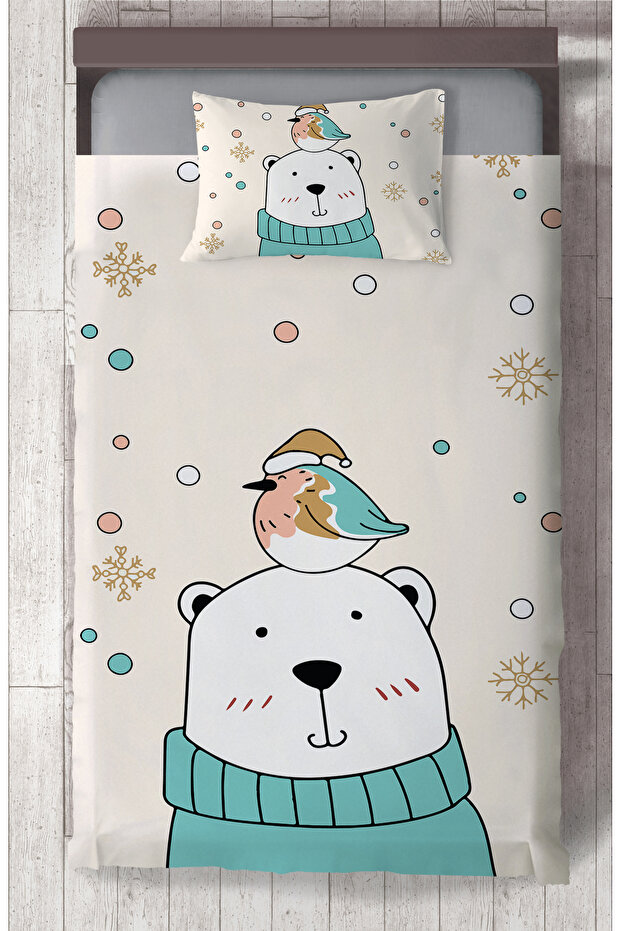 BABY AND KIDS ROOM Polar Bear Patterned Bedspread