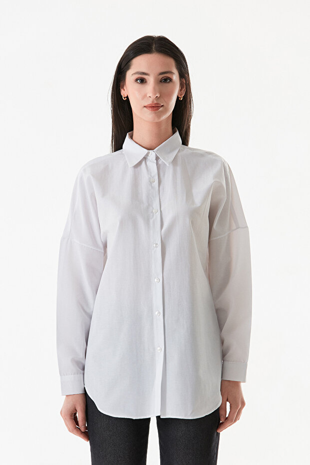 Basic Terikoton Fabric Shirt - 8