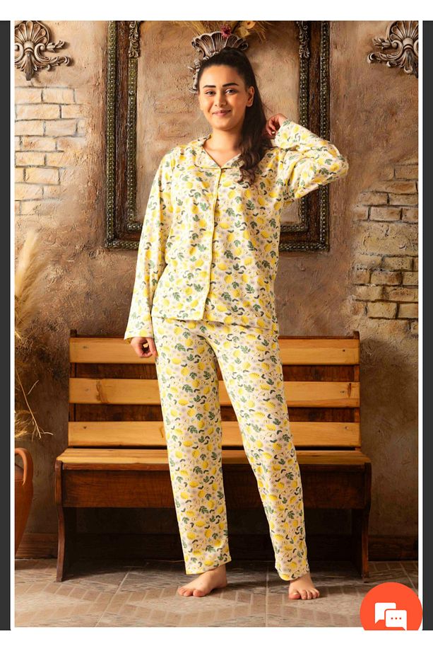 Limonlu Pijama Takımı - 1