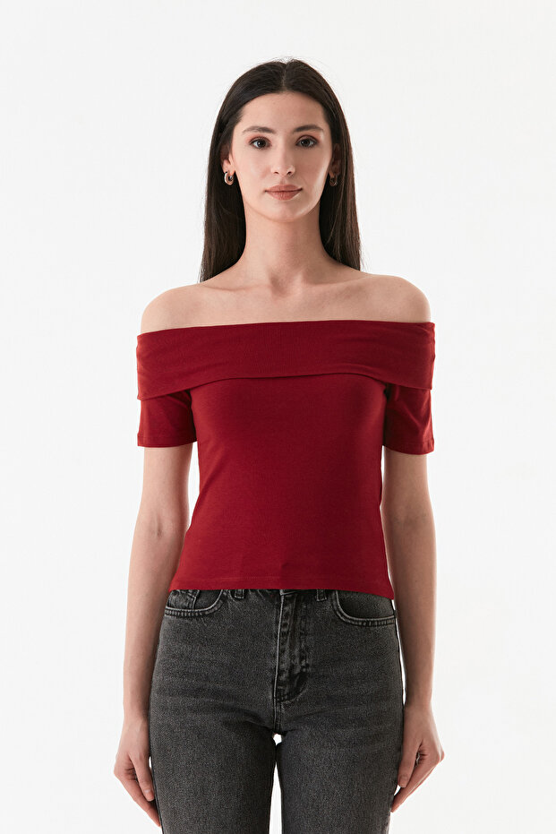 Basic Madonna Yaka Bluz - 8