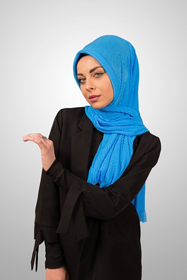 شال فيروزي مطوي عملي - 3