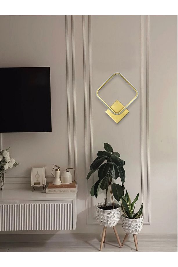 Kira Aplik Modern Tasarım Eskitme Renk Gün Işığı Ledli Banyo - Mutfak - Salon Led Duvar Aplik - 1