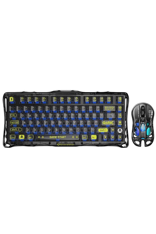 Mercury K1 Lite M2 Kablosuz Rgb Işıklı Mekanik Q Gaming Klavye Ve Optik Mouse Seti - 1