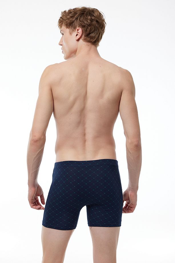 Erkek 3 Lü Desenli Set 2 Premium Collection Modal Uzun Boxer 3m250 - 4