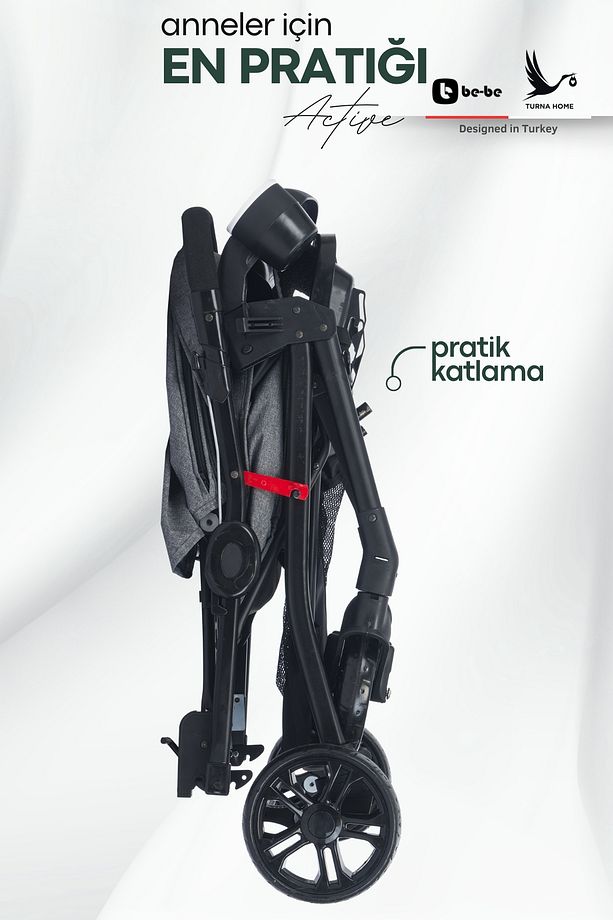 Active Pusetli Set (Çift yönlü bebek arabası, Taşıma puseti, Bakım çantası, Yağmurluk, Ayak örtüsü) - 5