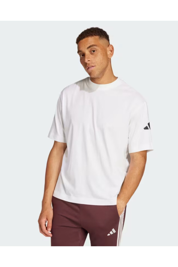Essentials Loose Fit 3 Bar Logo Tişört - 1