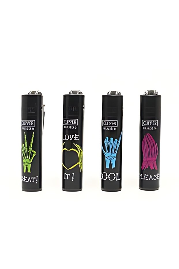 Cli̇pper  Desenli̇ Taşli Çakmak 4 Adet - 7