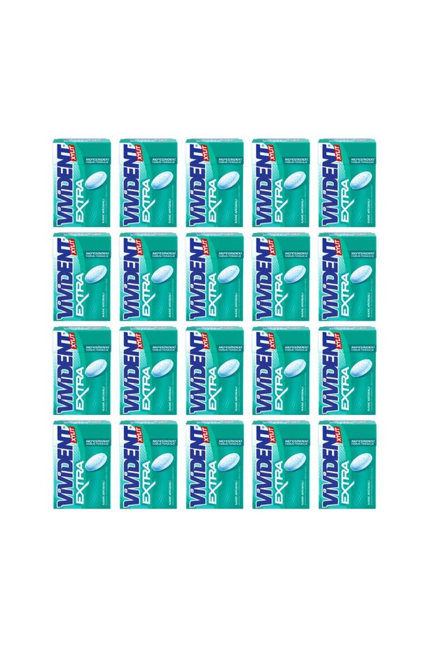 Xylit Extra Mint Flavored Sugar Free Dragee Gum 21 g X 20 Units