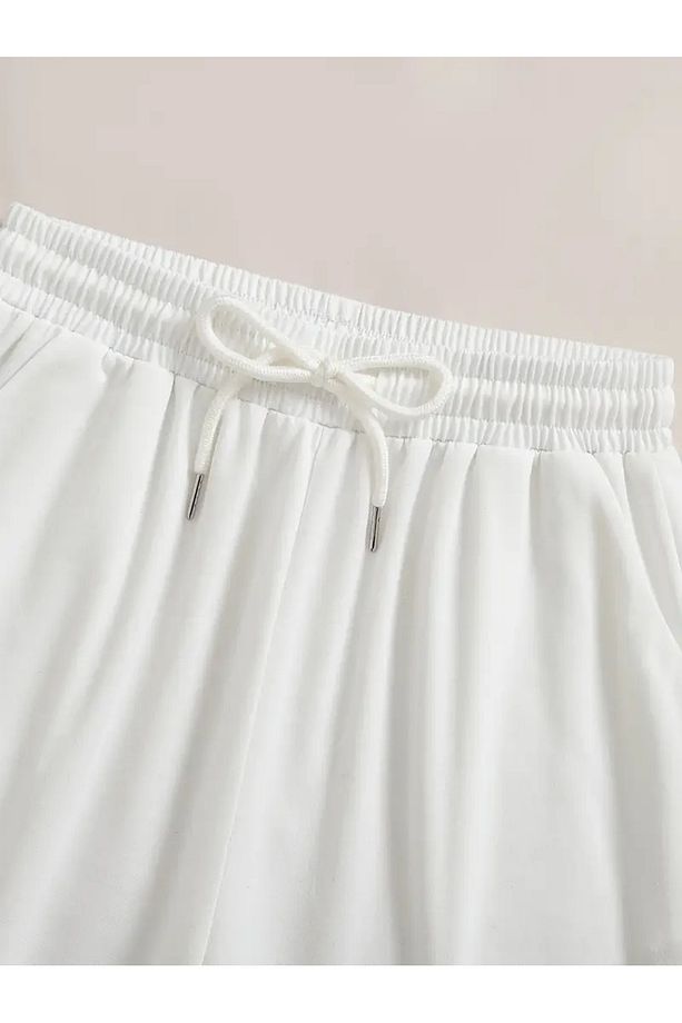 Unisex Beach Please Baskılı Renkli Basic Şort - 3