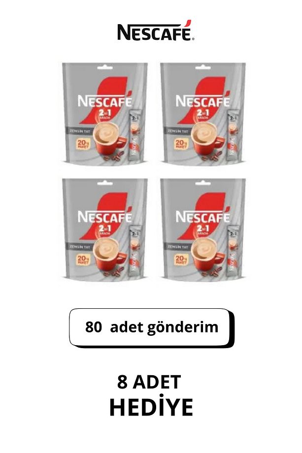 2'si 1 Arada Kahve 10gr 72li Paket - HEDİYE PAKETİ ile Gönderim Yapılır - 2