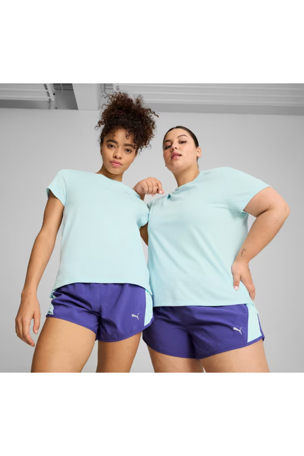 RUN FAVORITE HEATHER SS TEE W Nitro Blue - 1