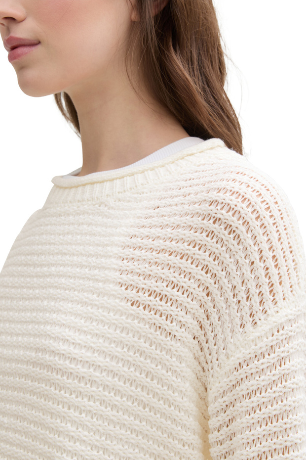 Pullover mit Bandgarn - 4