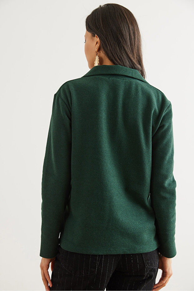 Női smaragdzöld pólónyakú Thessaloniki blúz BLZ- 19002810 - 6