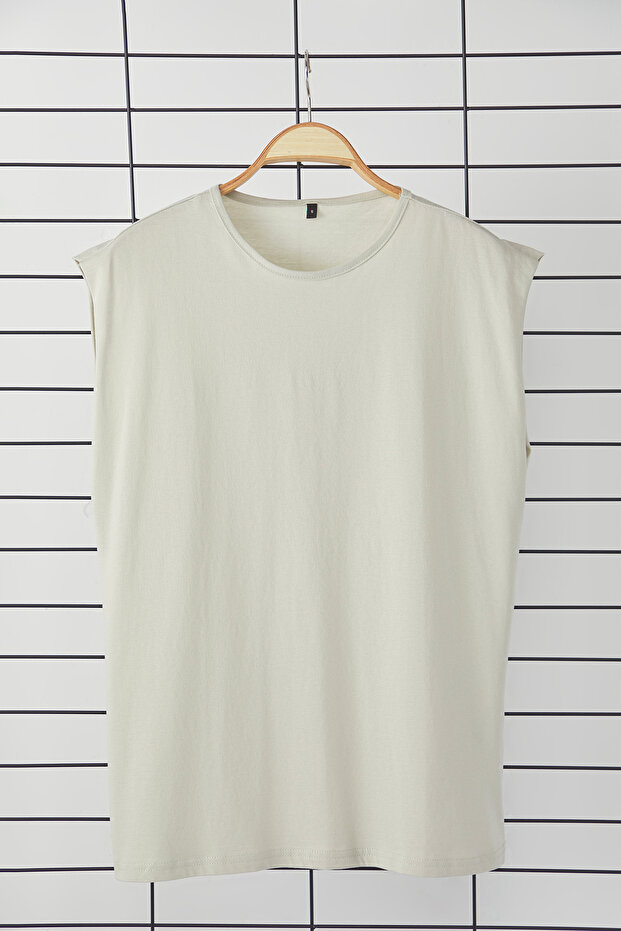 Taş Basic Regular/Normal Kesim %100 Pamuk Kolsuz Atlet/T-Shirt TMNSS20AL0067 - 7