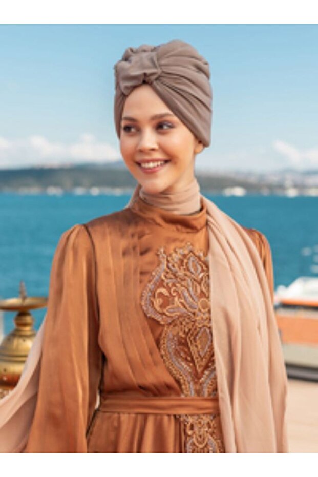 Mink Sandy Bonnet - Drawstring Padding Design - 7