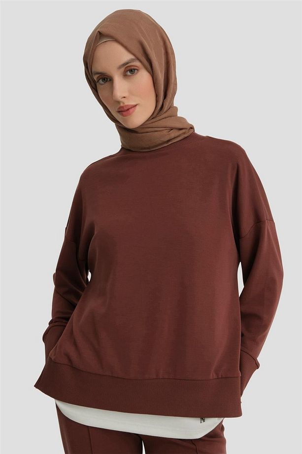 Sweat 24kd6813 Kızıl Kahve - 3