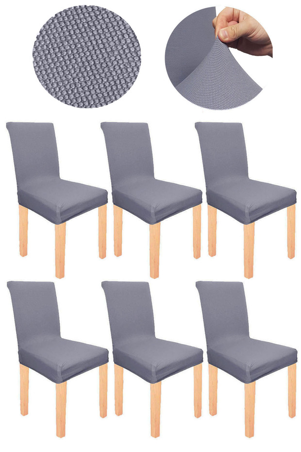 Spandex Micro Honeycomb Fabric Lycra Elastic Non-Pilling 6-Piece Chair Cover Quality Chair Cover