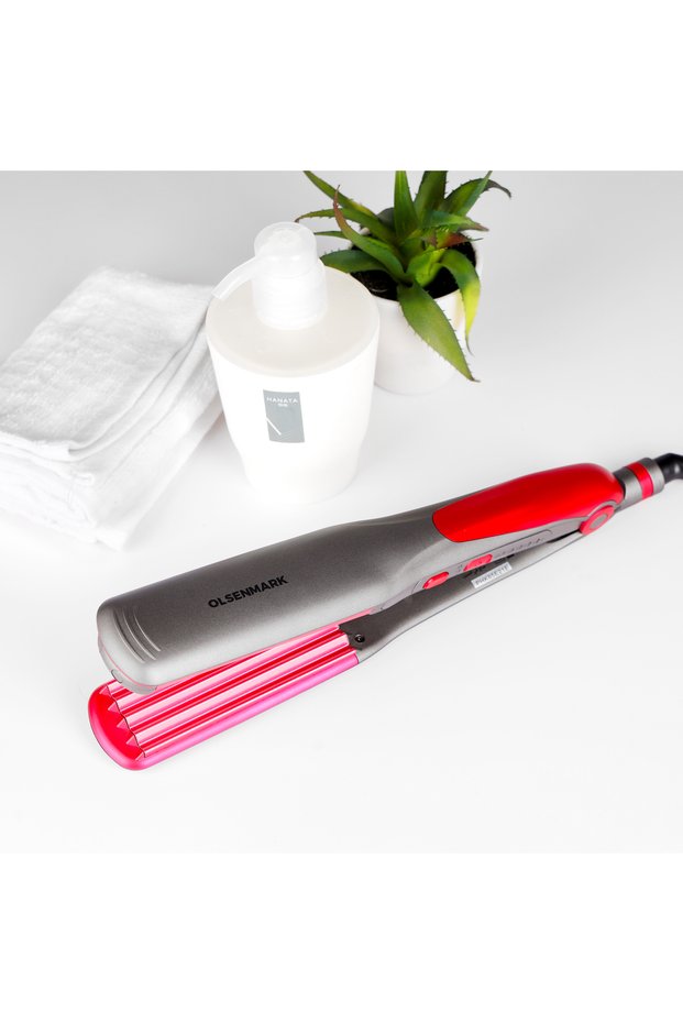 2-in-1 Hair Straightener | Straight & Wave Hair | OMH4085