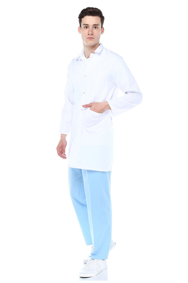 Men's White Apron - 1