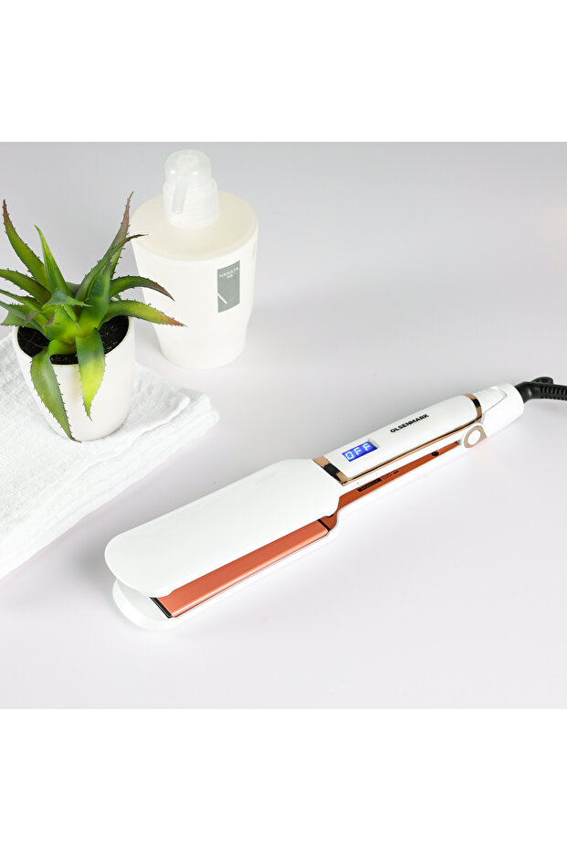 Wide Plate Hair Straightener, PTC Heater, OMH4089