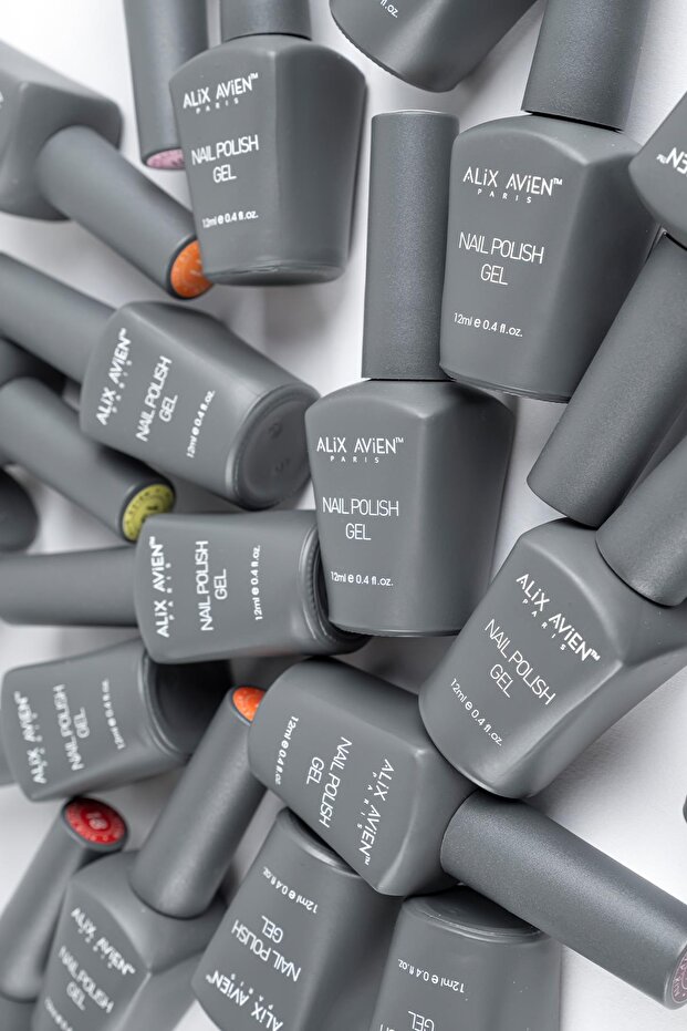 UV Kalıcı Sarı Simli Jel Oje 21 - Gel Polish - 12 ml - 6