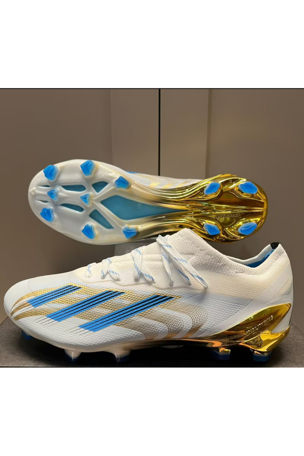 CRAMPON CRAZYFAST MESSI WHITE GOLD