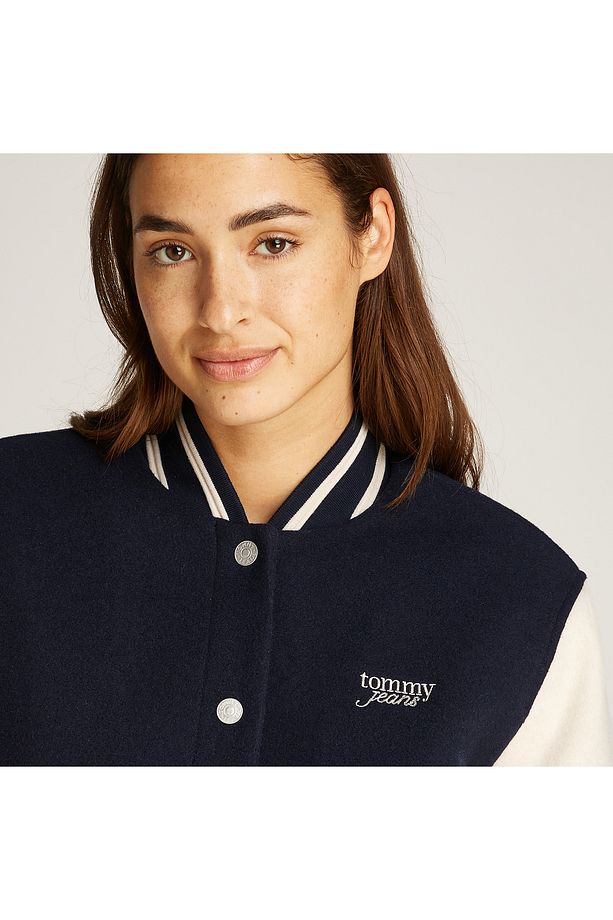 Tjw Wool Varsity Ext Kadın Mavi Ceket - 6