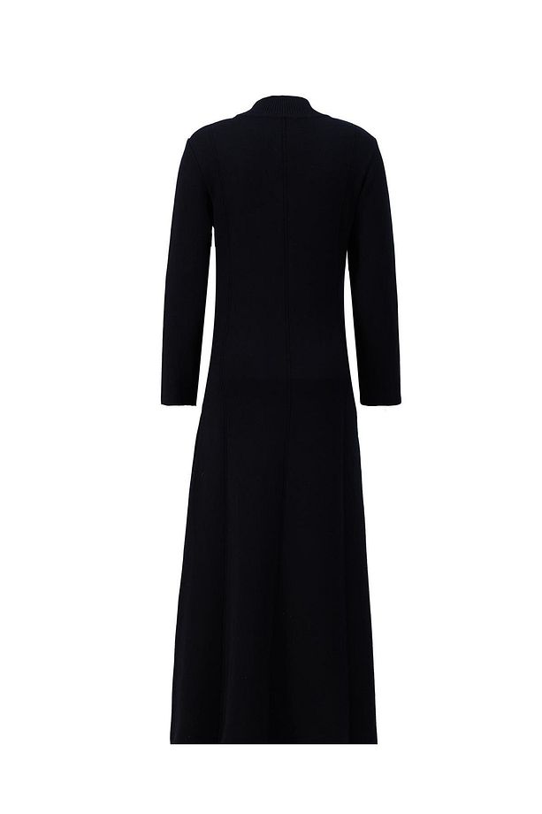 Uzun Kol Triko Elbise 24kd4217 Siyah - 6