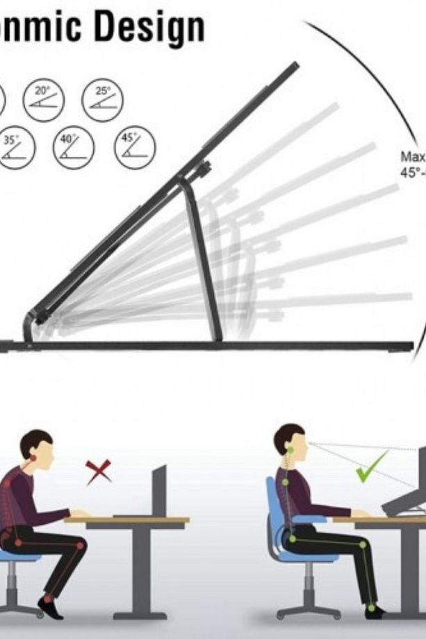 7 Kademeli Ergonomik Tasarım Rahat İzleme ve Kullanım Ayarlanabilir Laptop  Tablet Standı - 2