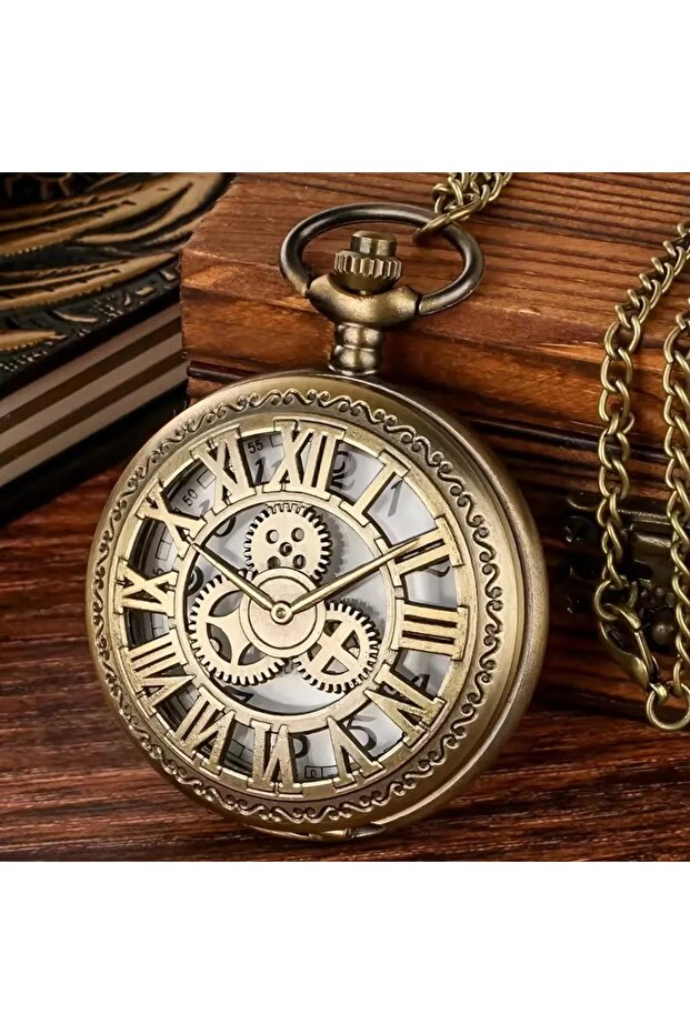 Vintage Style Quartz Pocket Watch -Clock, Birthday Gift