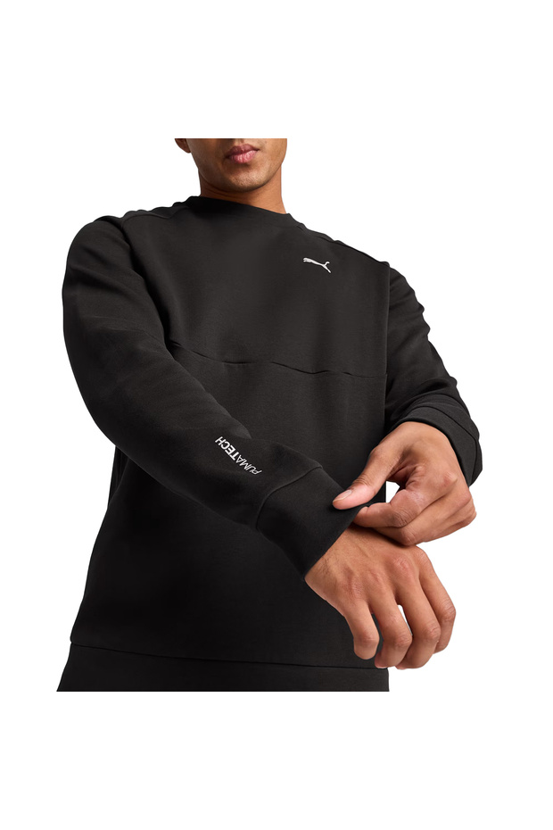 Pumatech Crew Erkek Siyah Günlük Stil T-Shirt 68459901 - 4