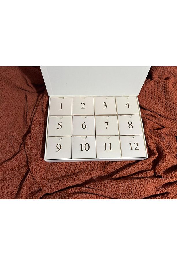 12 li Boş Advent Calendar Kutusu Beyaz - 2